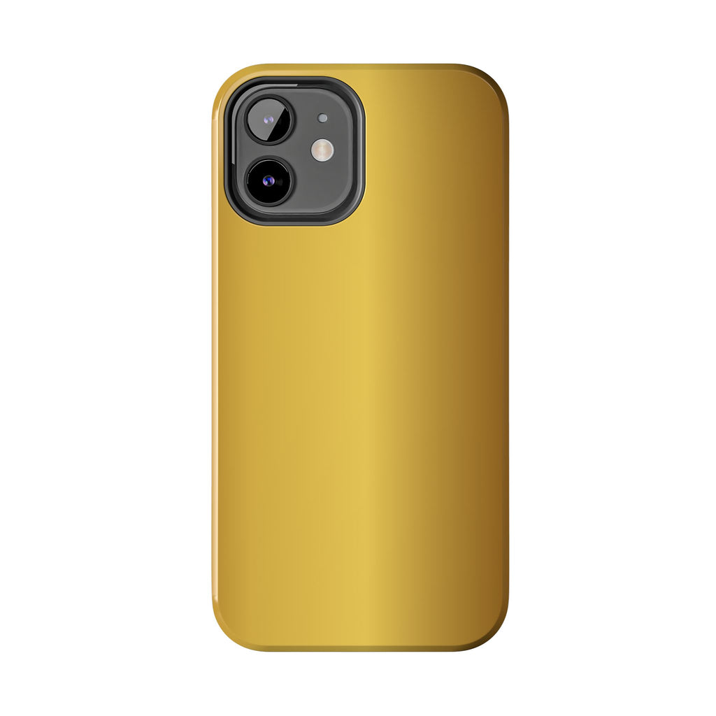Gold Metallic Look  Durable Tough Phone Case for Everyday Protection - iPhones