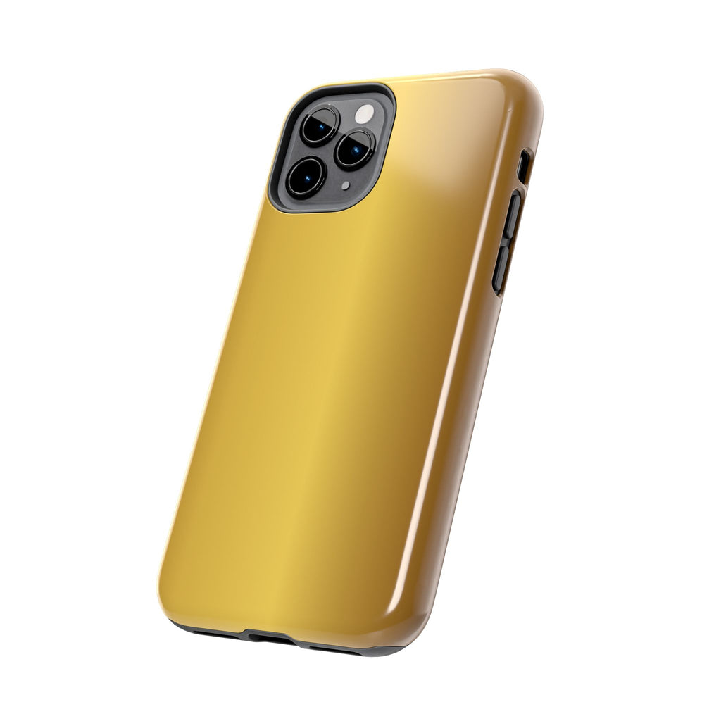 Gold Metallic Look  Durable Tough Phone Case for Everyday Protection - iPhones