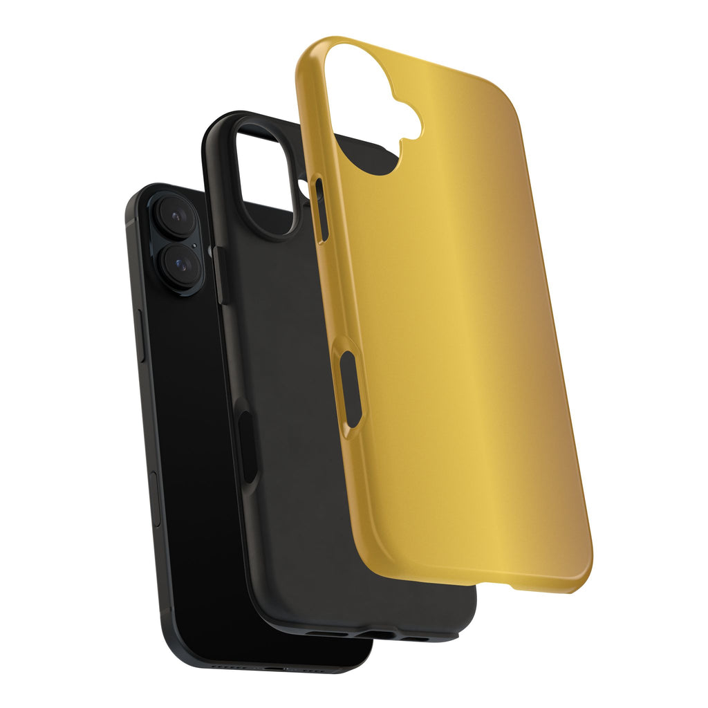 Gold Metallic Look  Durable Tough Phone Case for Everyday Protection - iPhones