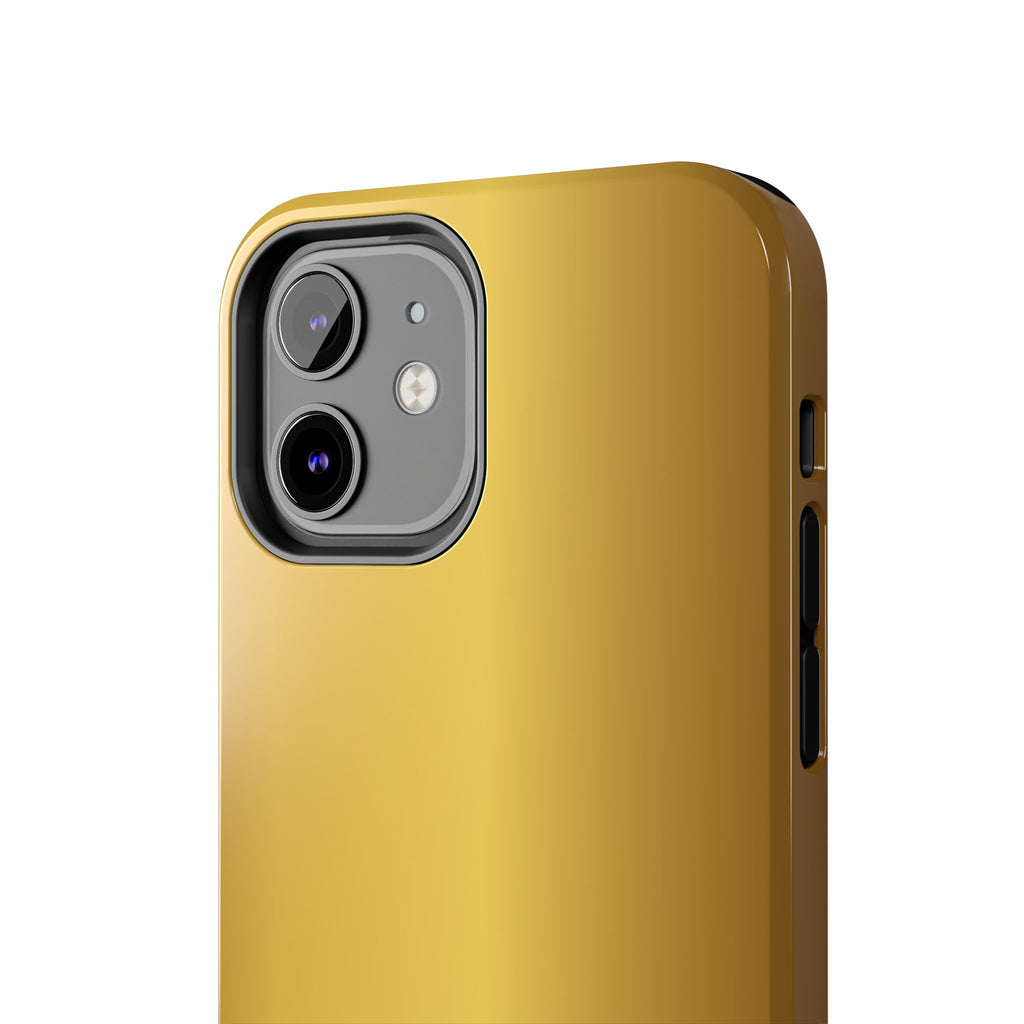 Gold Metallic Look  Durable Tough Phone Case for Everyday Protection - iPhones