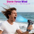 Handheld Turbo Jet Fan 130000RPM Violent Fan Adjustable Cleaning Blower Tool High Speed Portable Powerful Air Blower With Brush