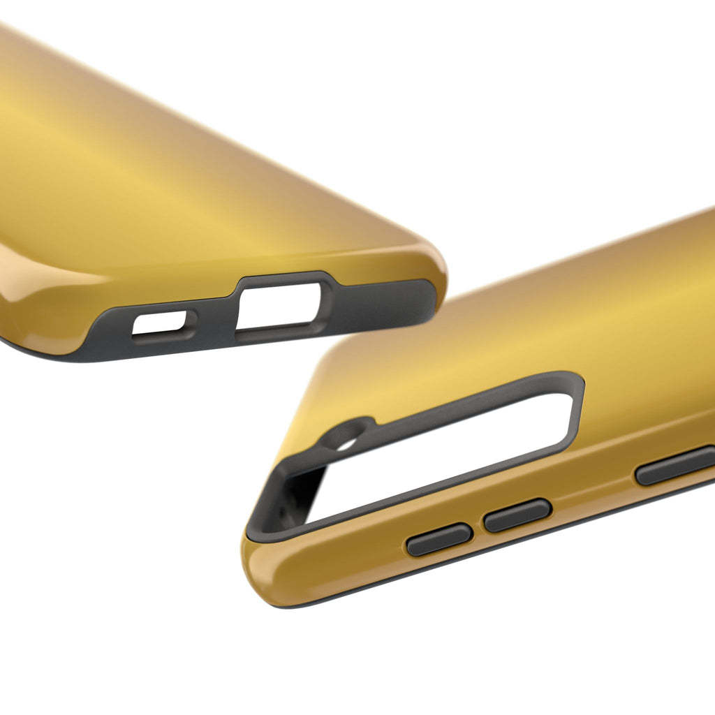 Gold Metallic Look  Durable Tough Phone Case for Everyday Protection - Samsung Phones