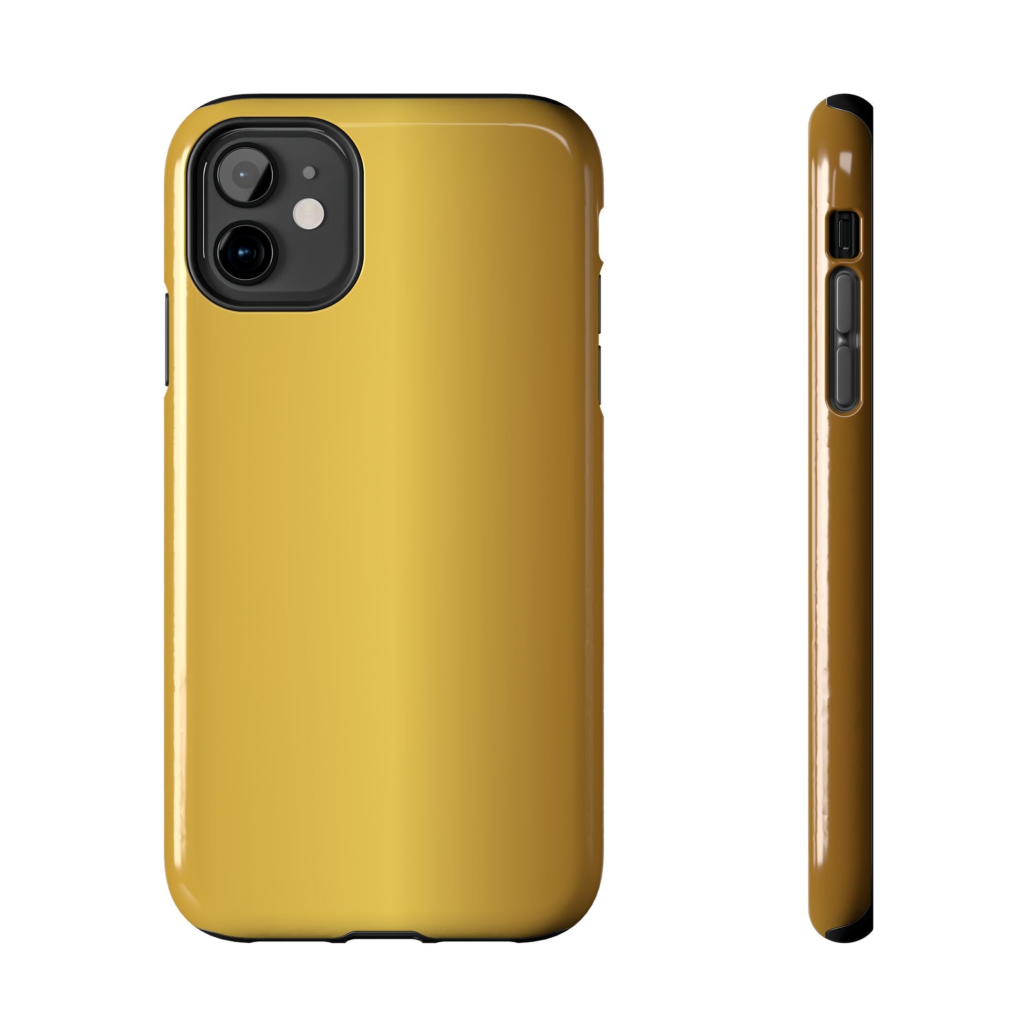 Gold Metallic Look  Durable Tough Phone Case for Everyday Protection - iPhones