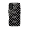 Durable Phone Case Black - Tough Cases with Stylish Diamond Plate Design - iPhones