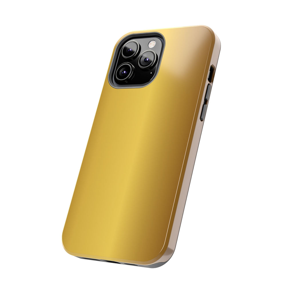 Gold Metallic Look  Durable Tough Phone Case for Everyday Protection - iPhones
