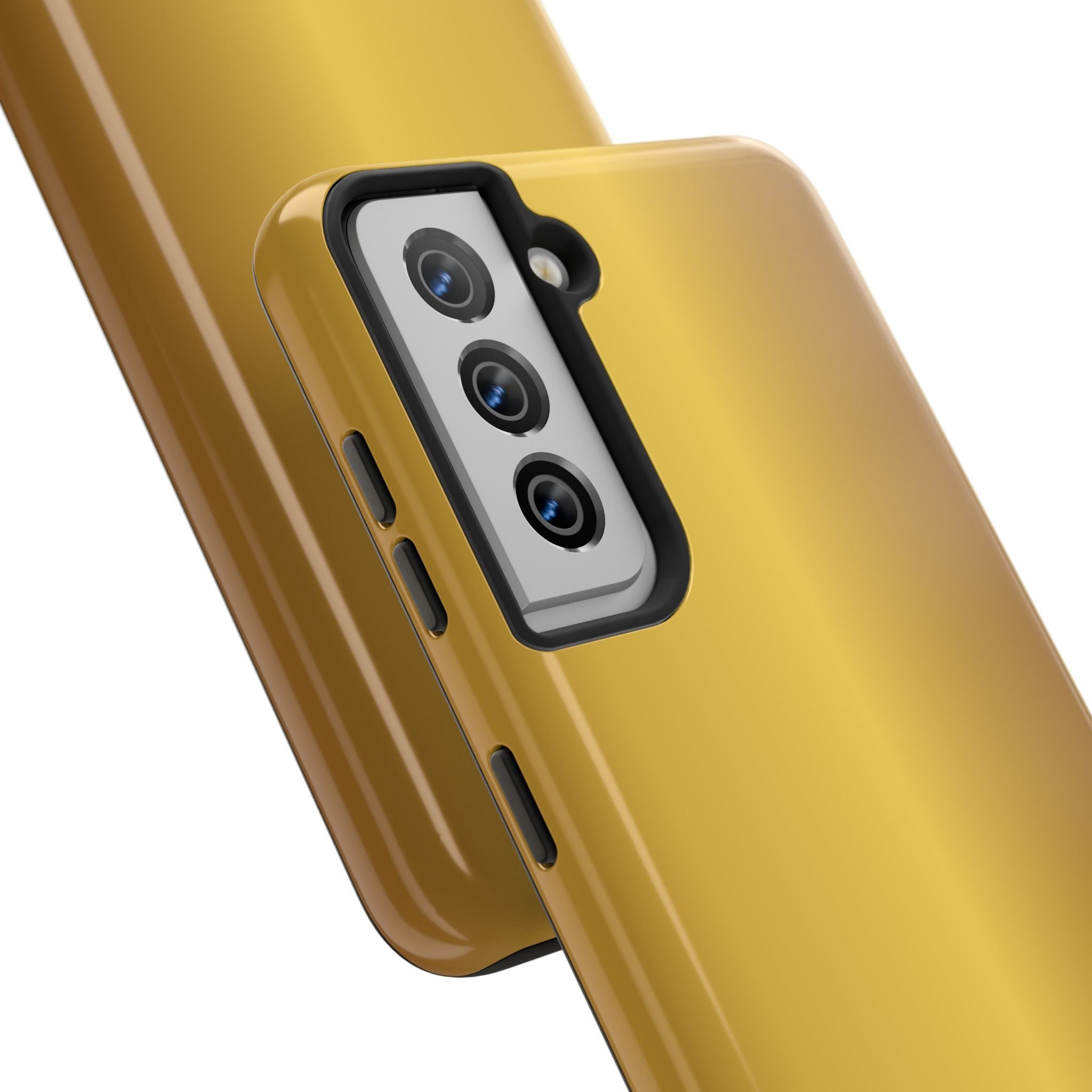 Gold Metallic Look  Durable Tough Phone Case for Everyday Protection - Samsung Phones