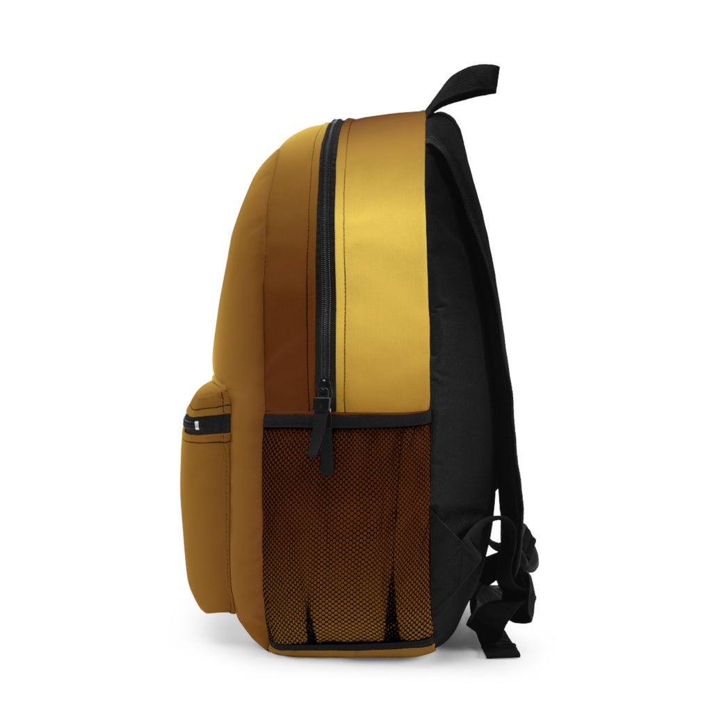 Golden Gradient Backpack - Stylish and Versatile for School and Travel