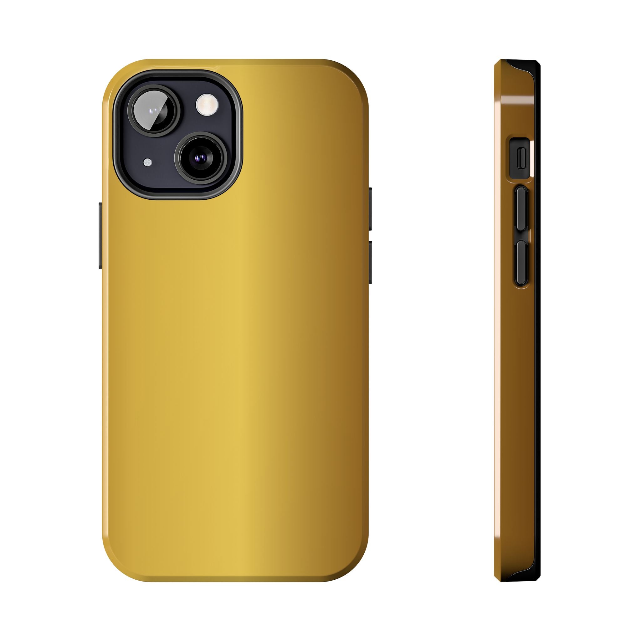 Gold Metallic Look  Durable Tough Phone Case for Everyday Protection - iPhones