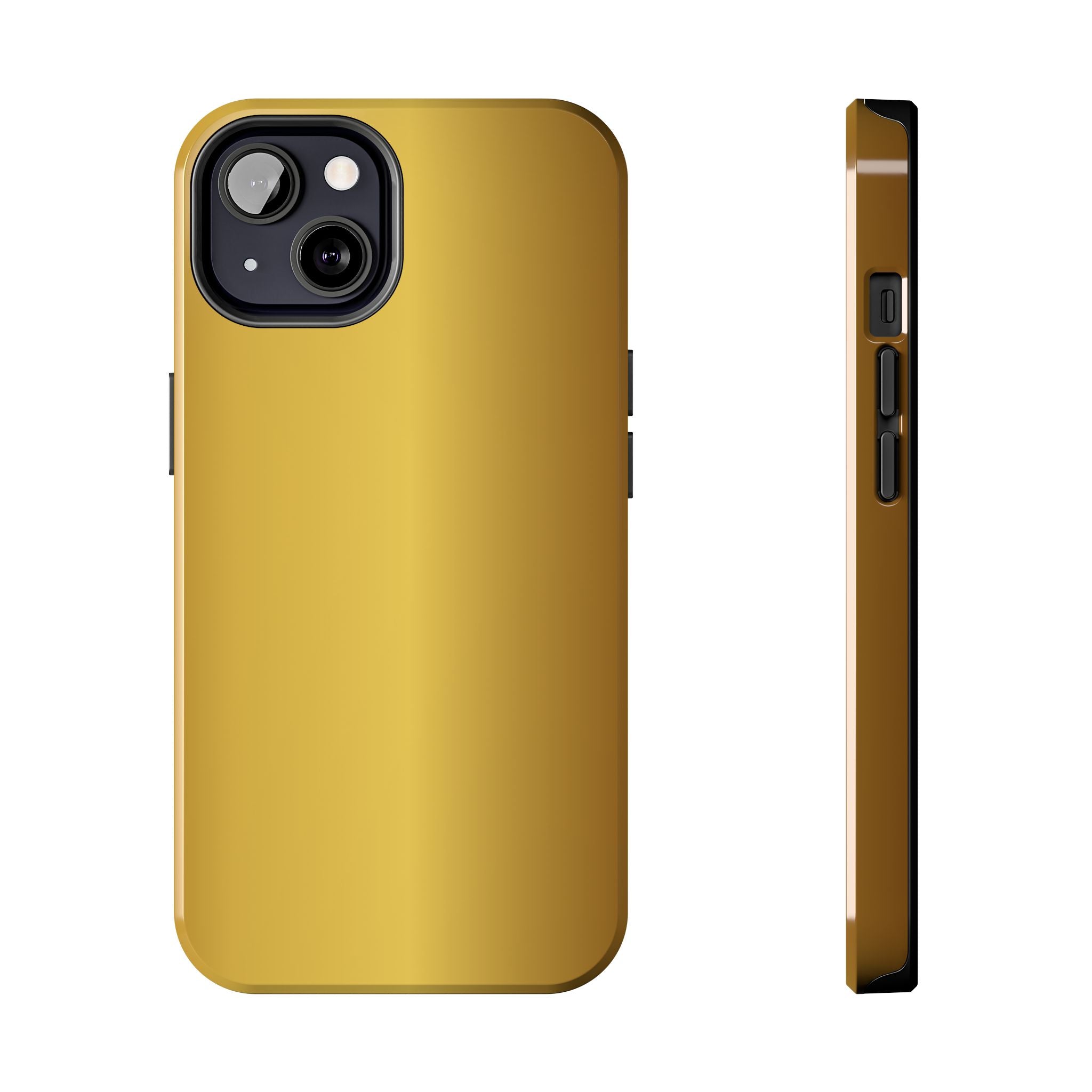 Gold Metallic Look  Durable Tough Phone Case for Everyday Protection - iPhones