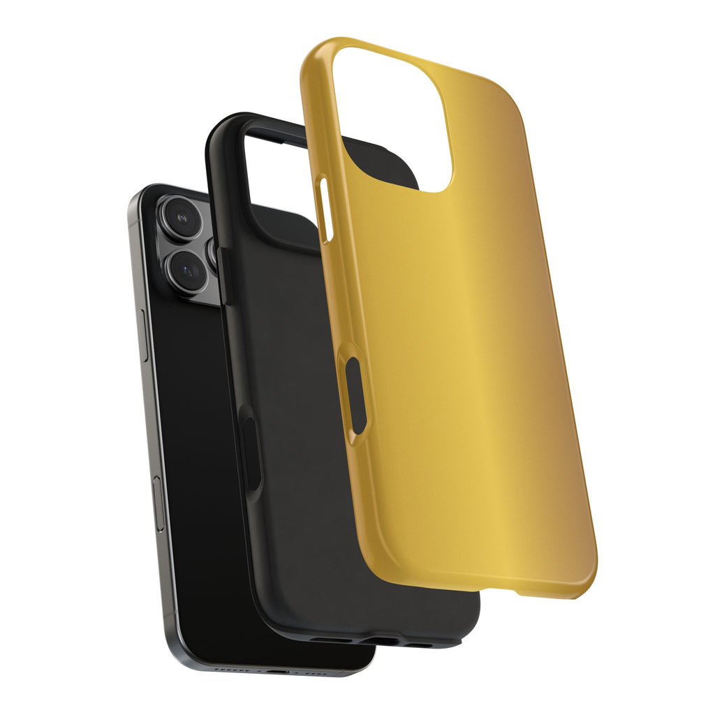 Gold Metallic Look  Durable Tough Phone Case for Everyday Protection - iPhones