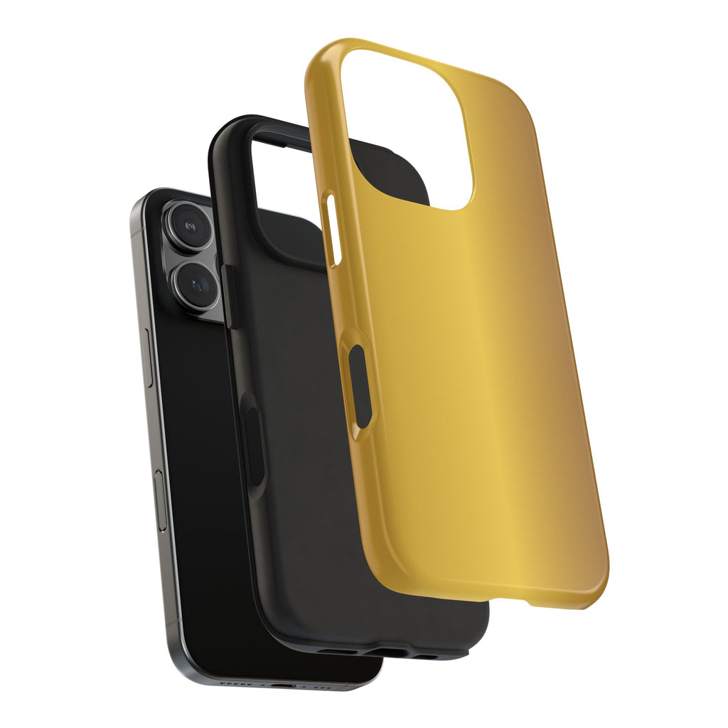 Gold Metallic Look  Durable Tough Phone Case for Everyday Protection - iPhones