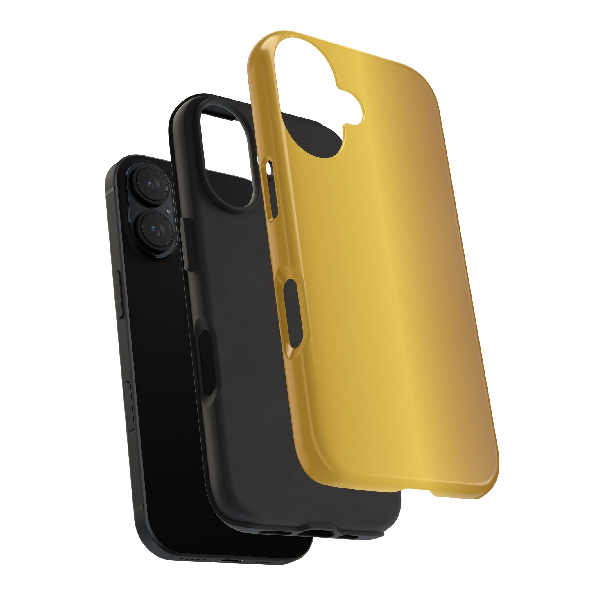 Gold Metallic Look  Durable Tough Phone Case for Everyday Protection - iPhones