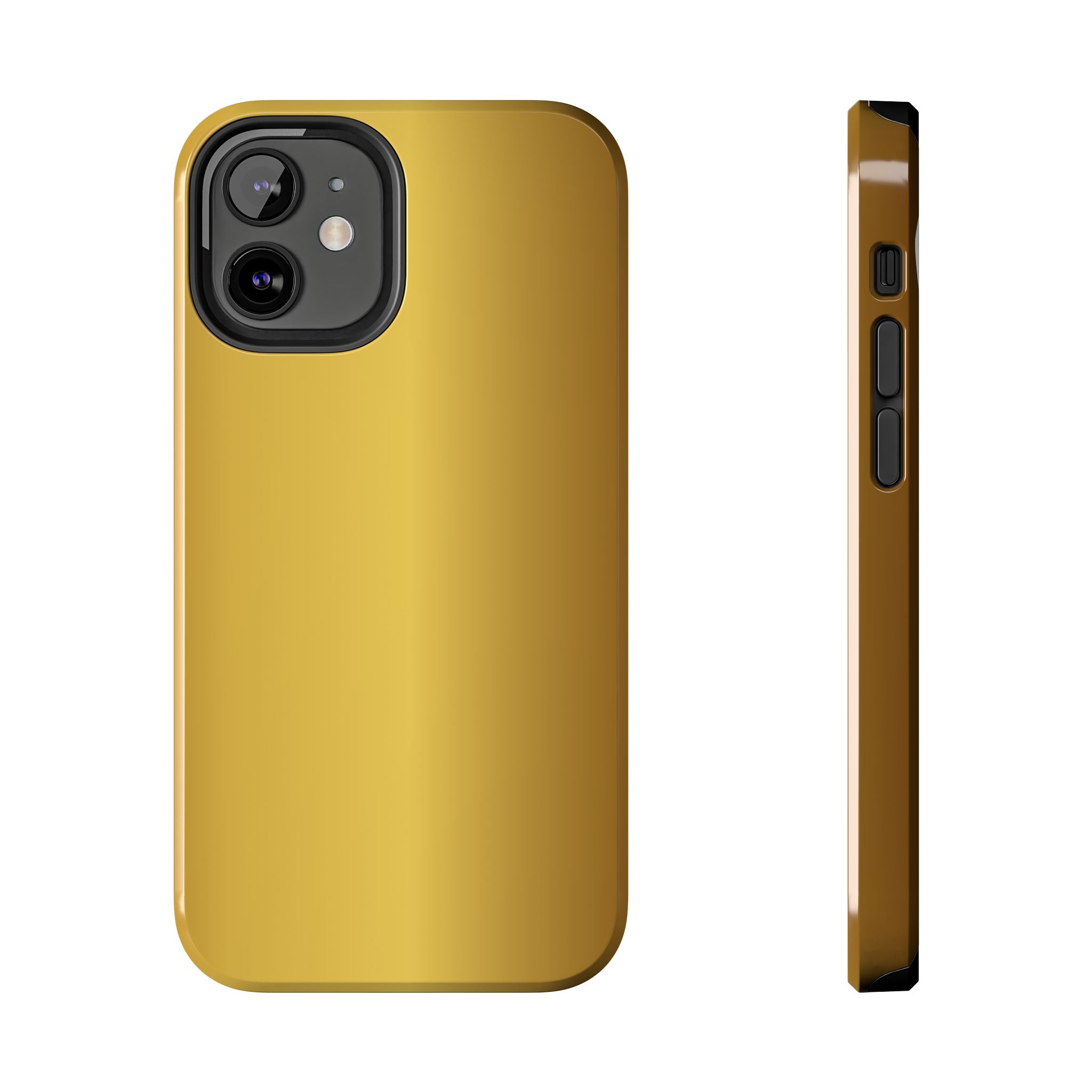Gold Metallic Look  Durable Tough Phone Case for Everyday Protection - iPhones