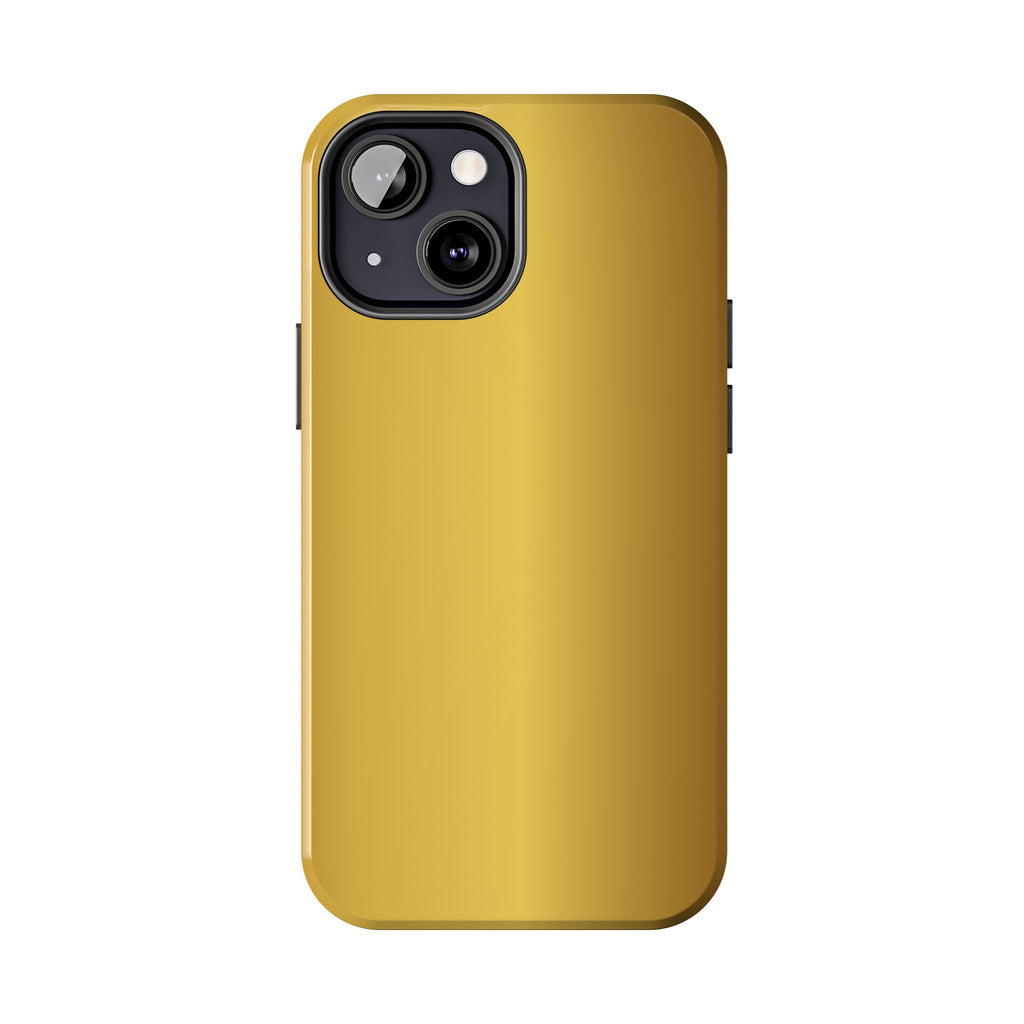 Gold Metallic Look  Durable Tough Phone Case for Everyday Protection - iPhones
