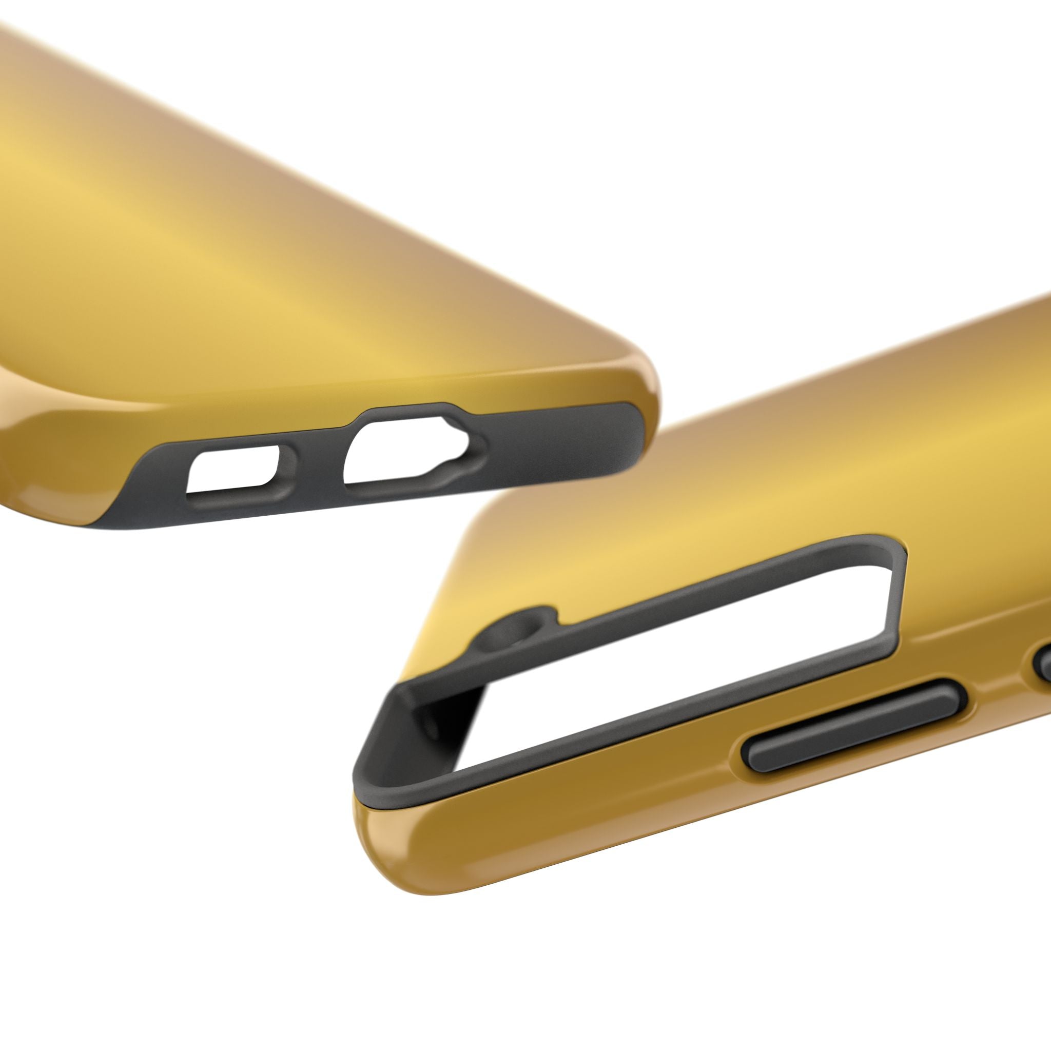 Gold Metallic Look  Durable Tough Phone Case for Everyday Protection - Samsung Phones
