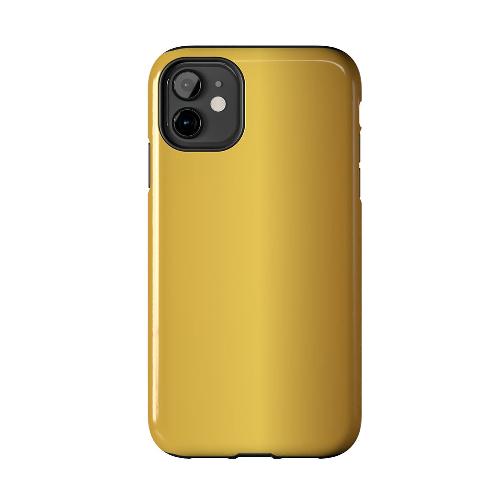 Gold Metallic Look  Durable Tough Phone Case for Everyday Protection - iPhones