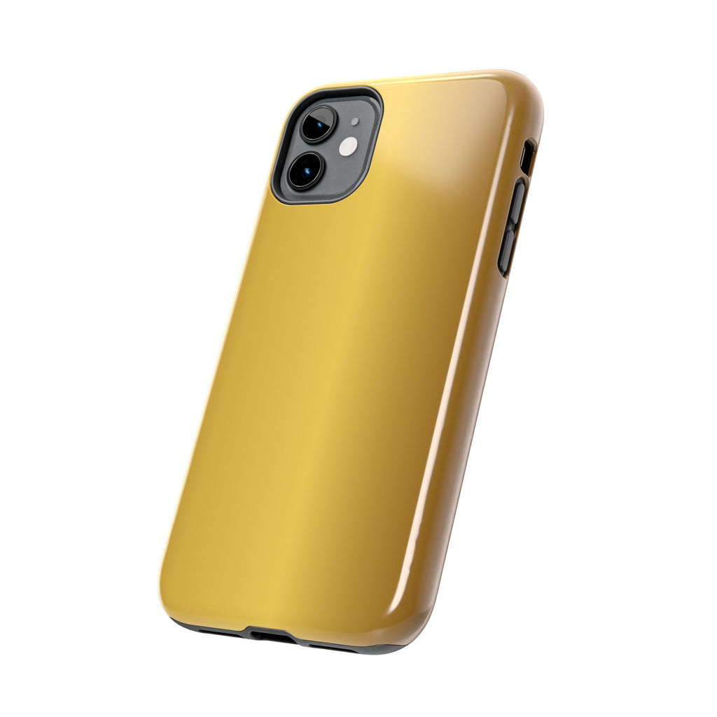Gold Metallic Look  Durable Tough Phone Case for Everyday Protection - iPhones