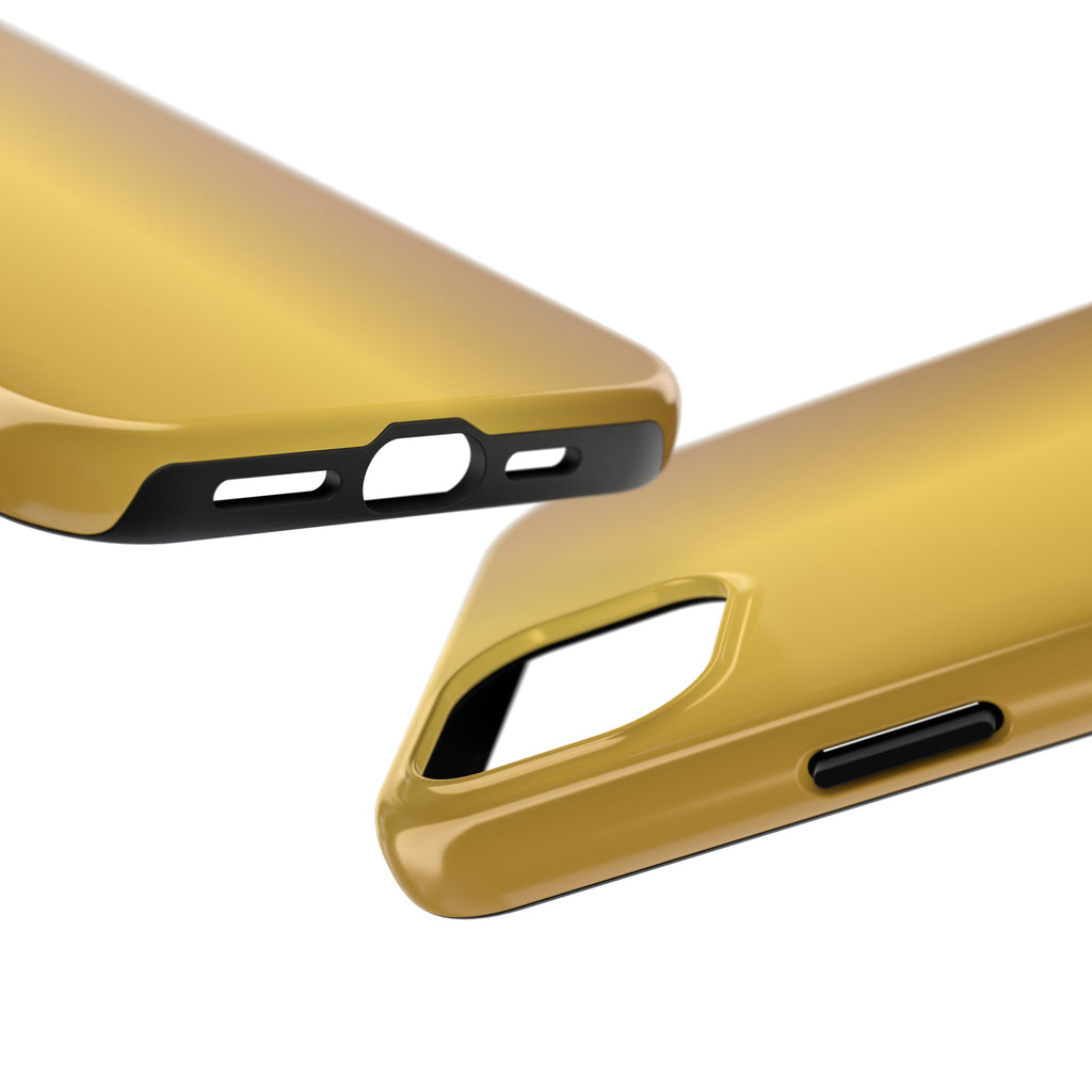Gold Metallic Look  Durable Tough Phone Case for Everyday Protection - iPhones