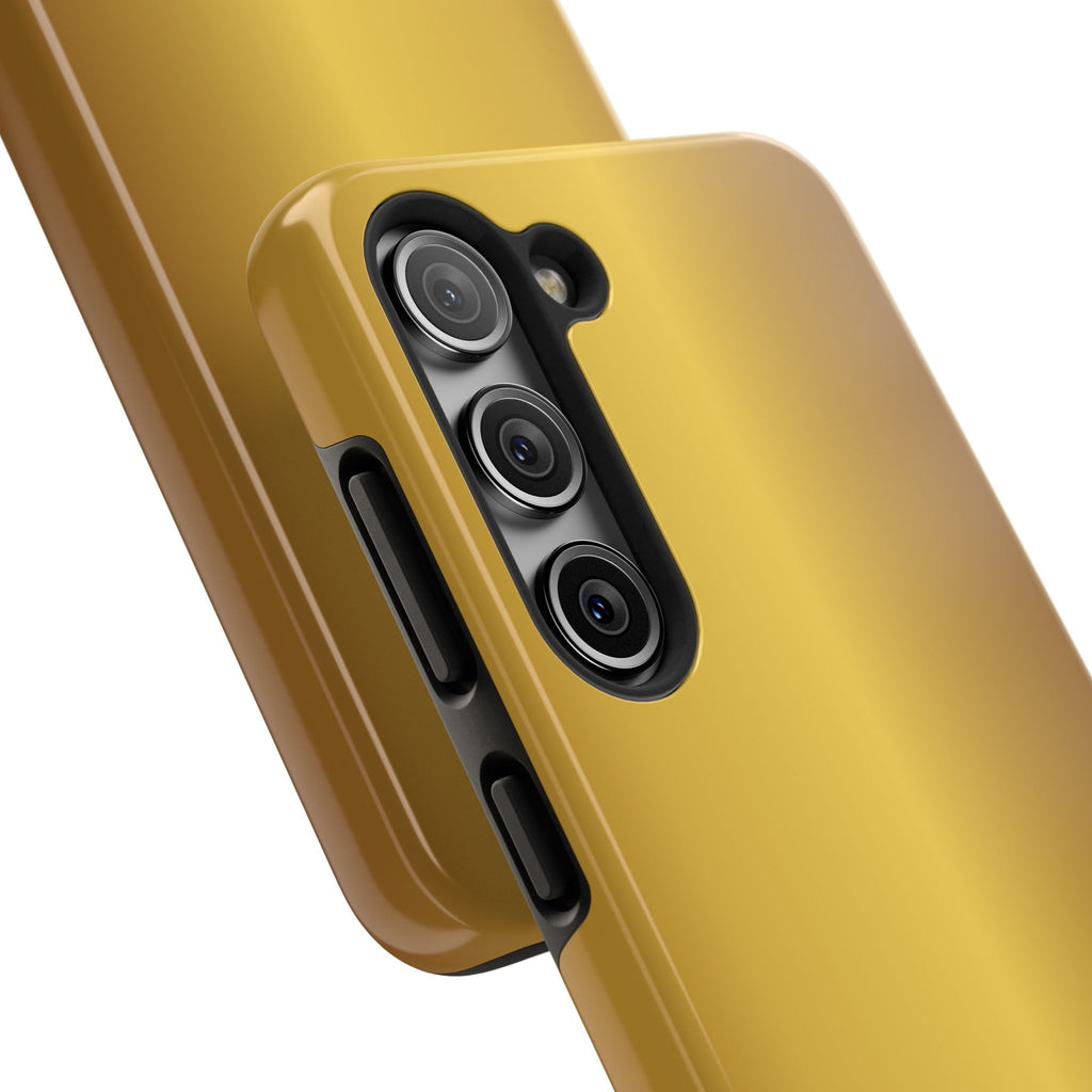 Gold Metallic Look  Durable Tough Phone Case for Everyday Protection - Samsung Phones