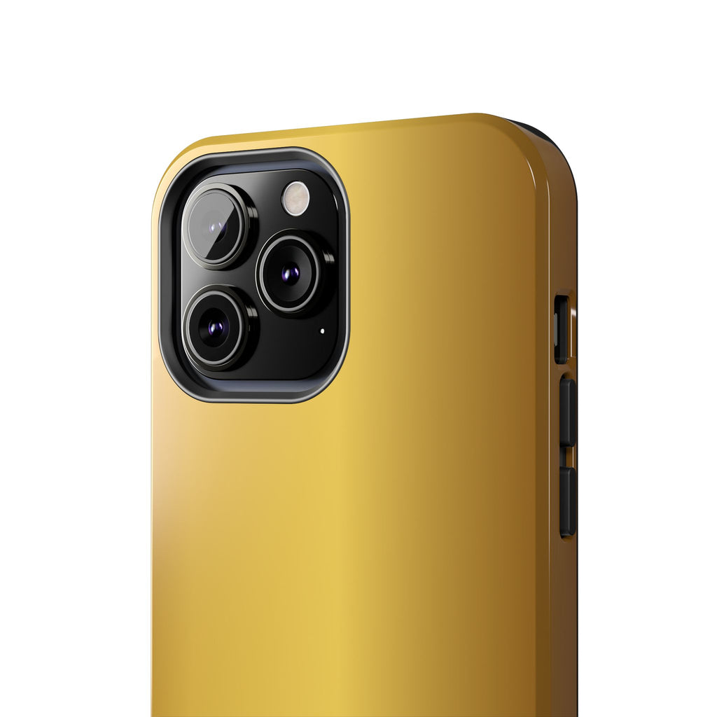 Gold Metallic Look  Durable Tough Phone Case for Everyday Protection - iPhones
