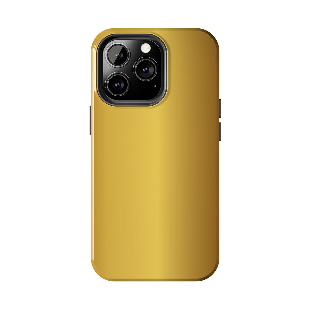 Gold Metallic Look  Durable Tough Phone Case for Everyday Protection - iPhones