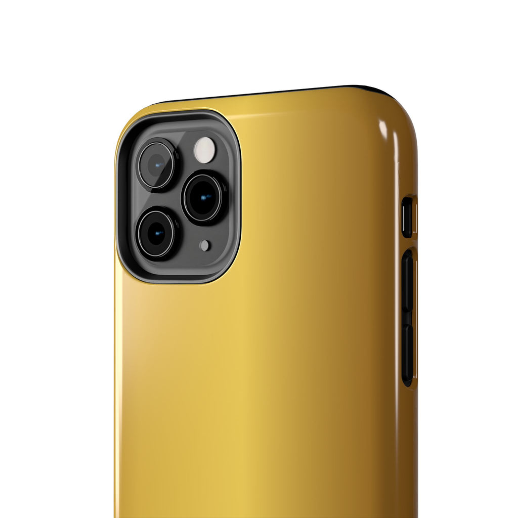 Gold Metallic Look  Durable Tough Phone Case for Everyday Protection - iPhones