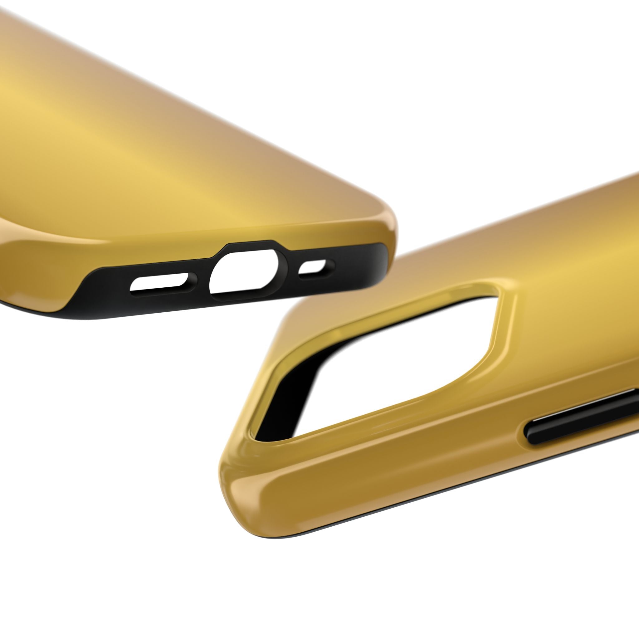 Gold Metallic Look  Durable Tough Phone Case for Everyday Protection - iPhones