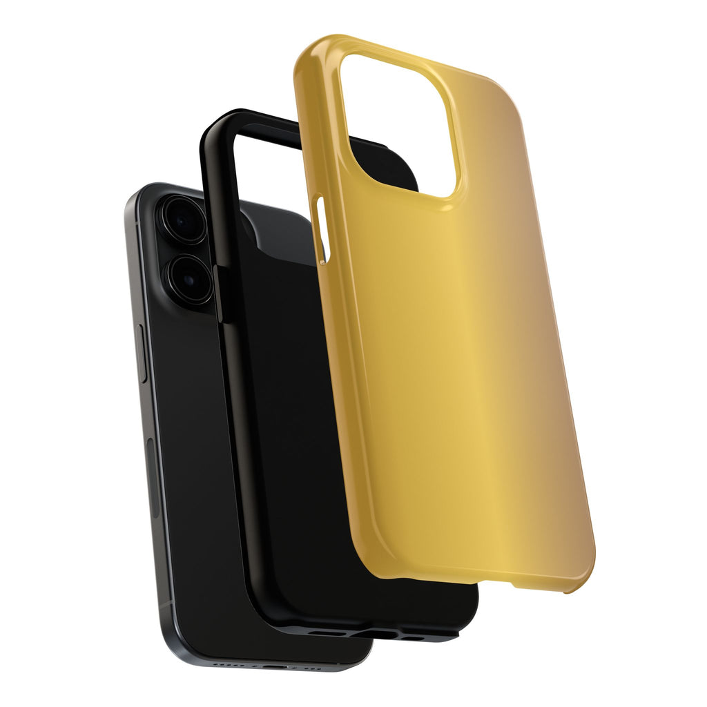 Gold Metallic Look  Durable Tough Phone Case for Everyday Protection - iPhones