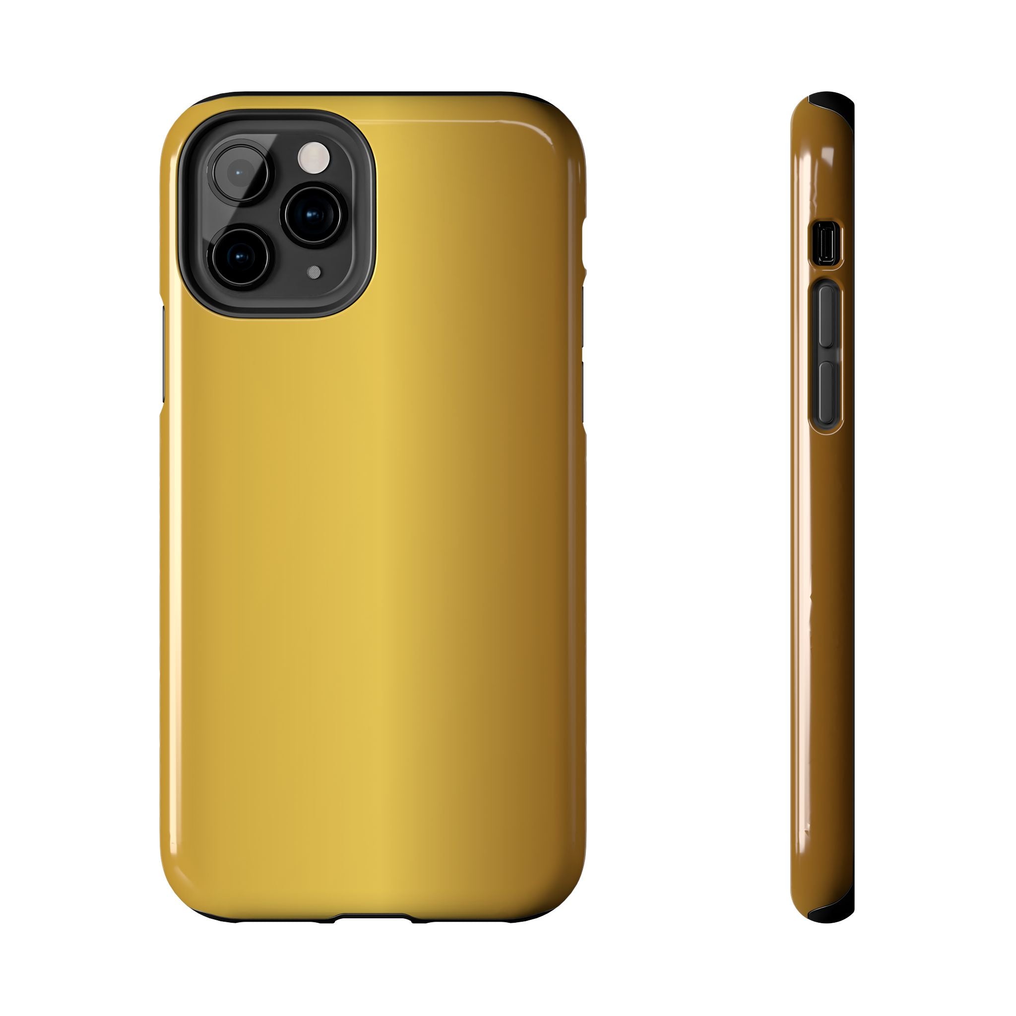 Gold Metallic Look  Durable Tough Phone Case for Everyday Protection - iPhones