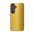 Gold Metallic Look  Durable Tough Phone Case for Everyday Protection - Samsung Phones