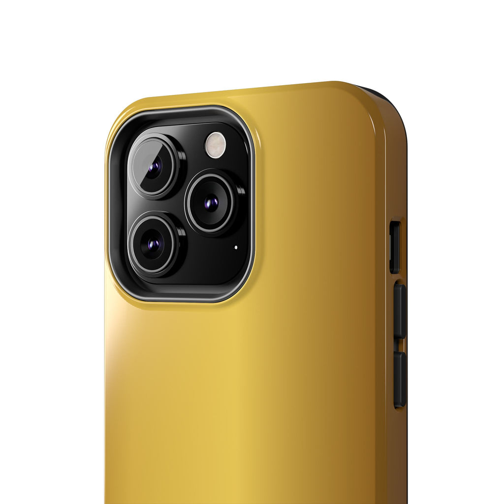 Gold Metallic Look  Durable Tough Phone Case for Everyday Protection - iPhones