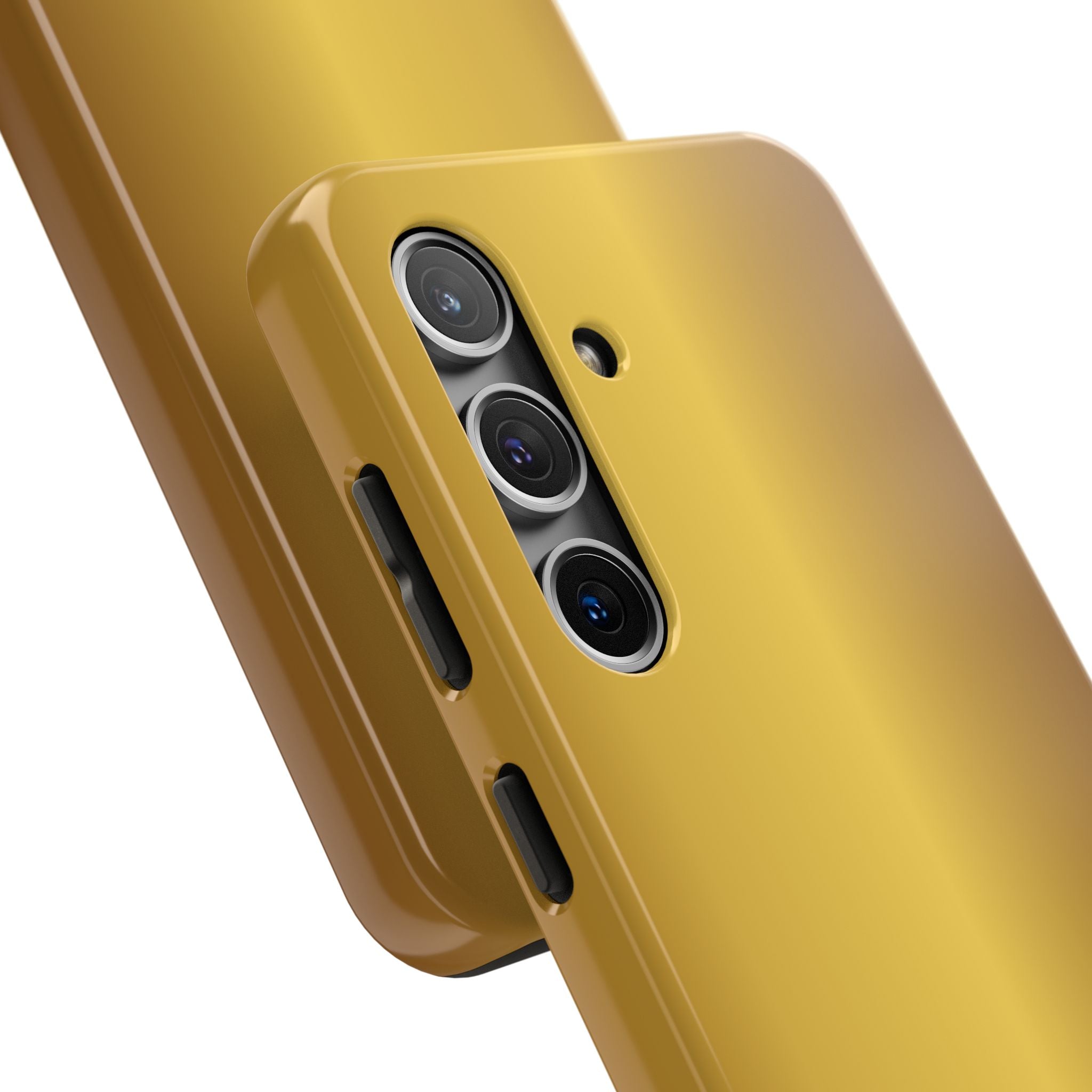 Gold Metallic Look  Durable Tough Phone Case for Everyday Protection - Samsung Phones