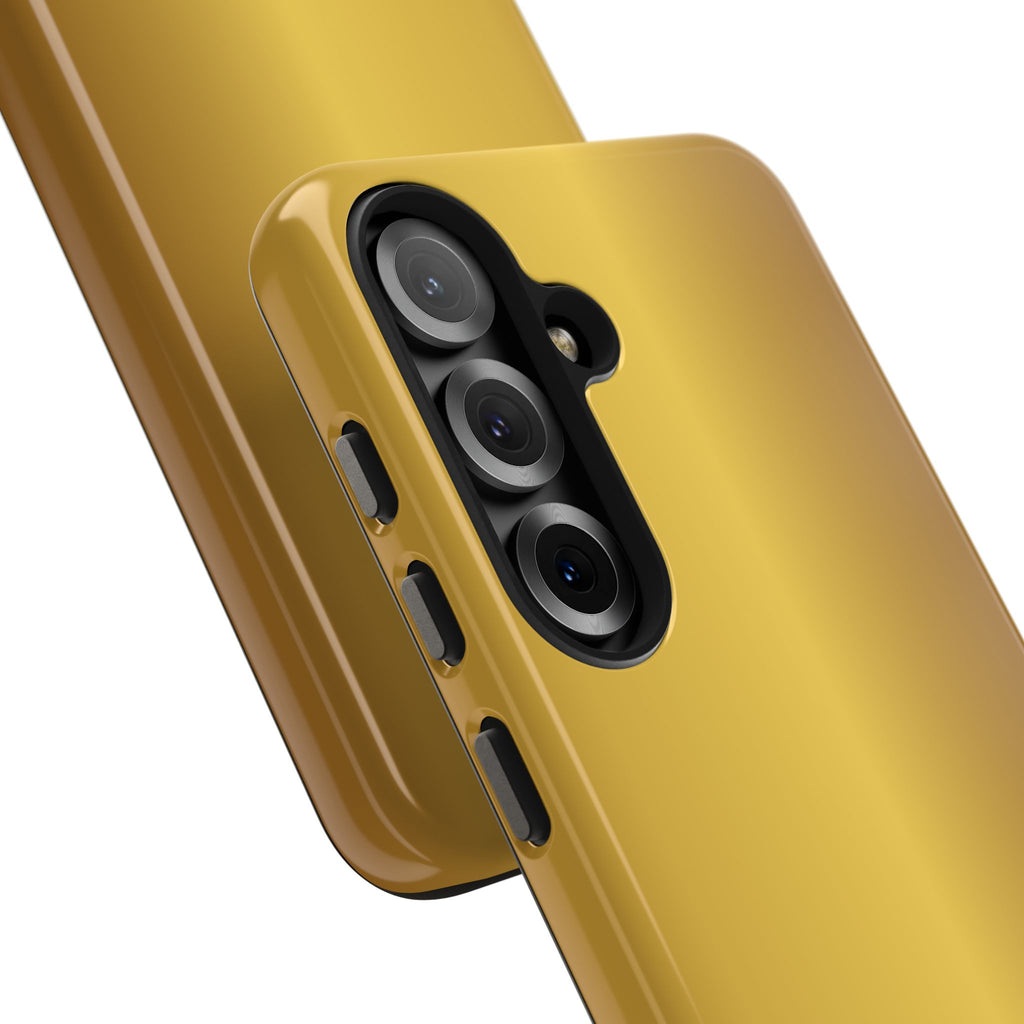 Gold Metallic Look  Durable Tough Phone Case for Everyday Protection - Samsung Phones