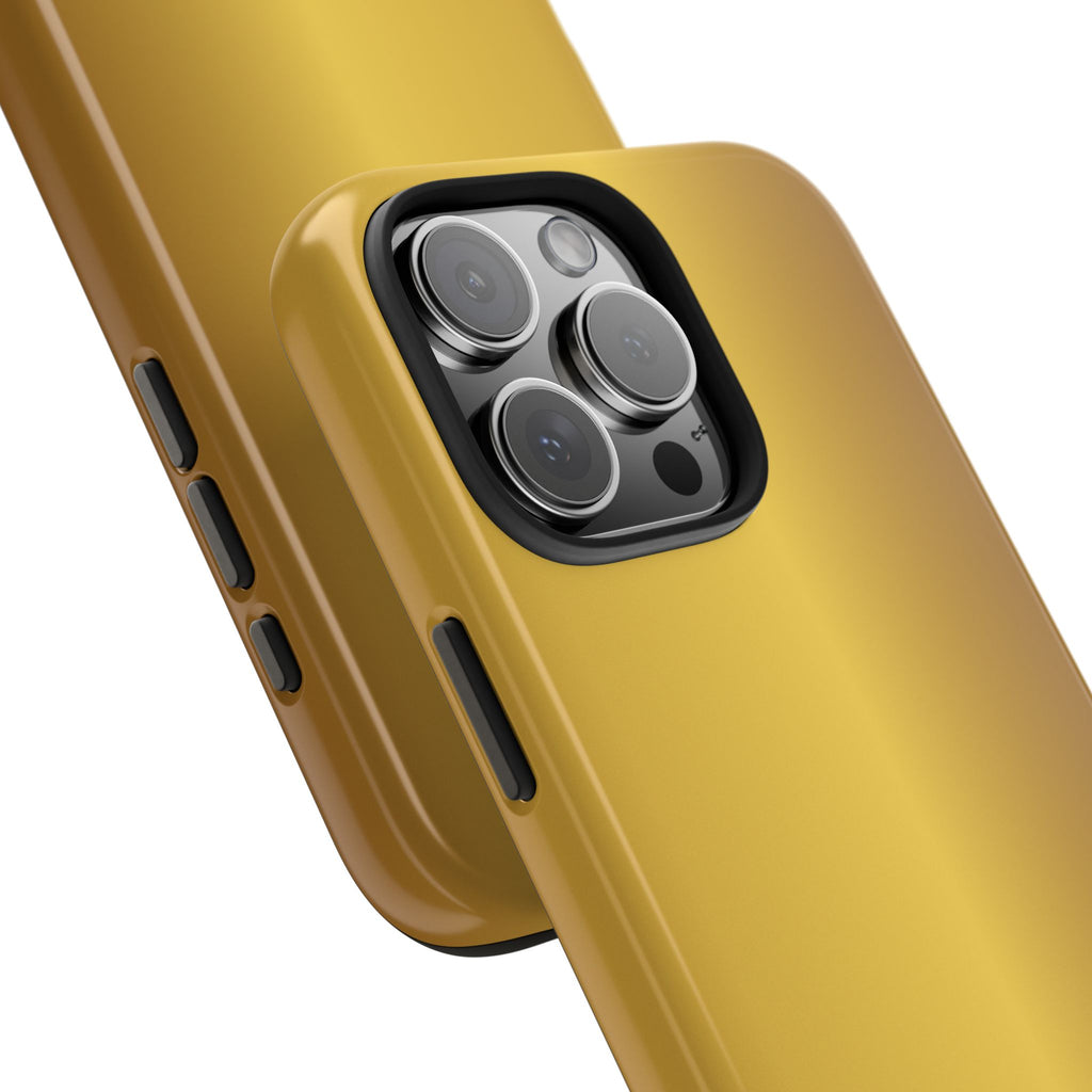 Gold Metallic Look  Durable Tough Phone Case for Everyday Protection - iPhones