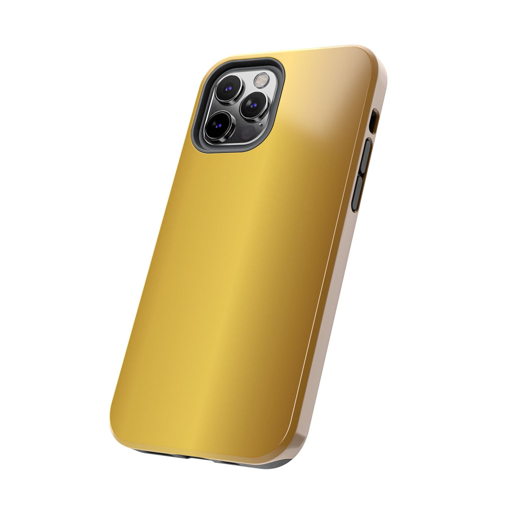 Gold Metallic Look  Durable Tough Phone Case for Everyday Protection - iPhones