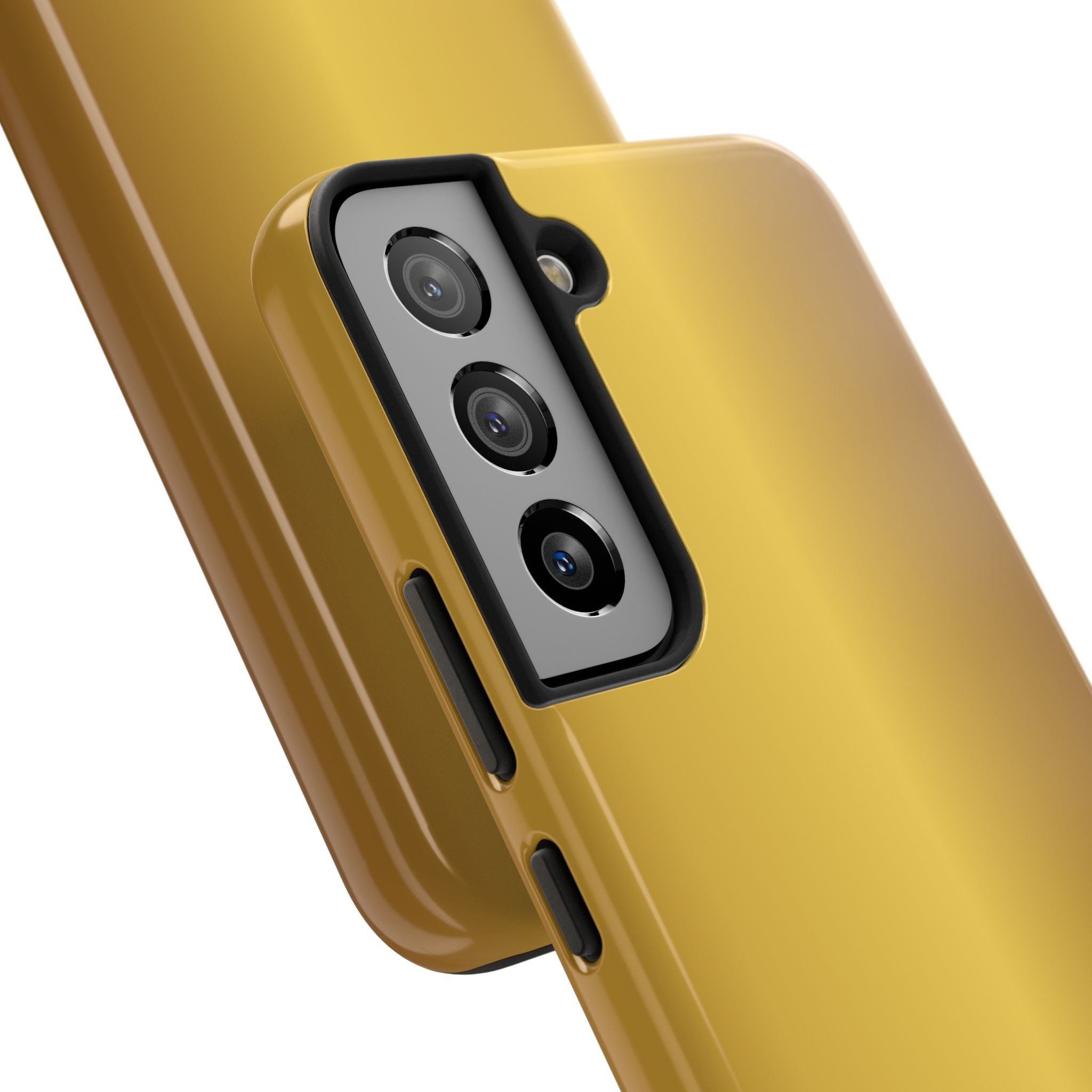 Gold Metallic Look  Durable Tough Phone Case for Everyday Protection - Samsung Phones